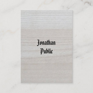 Tarjeta De Visita Lujosa y lujosa apariencia de madera gruesa