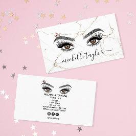 Tarjeta De Visita Lujoso artista de maquillaje Beauty Lash Extension