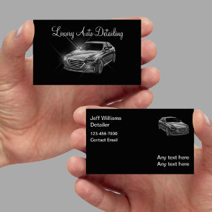 Tarjeta De Visita Lujoso Detallado de Autos de Lujo