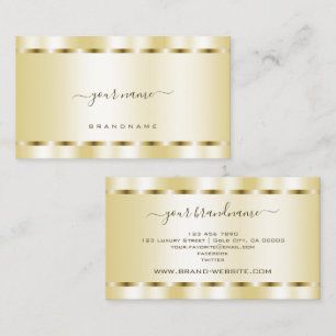 Tarjeta De Visita Lujoso efecto oro profesional y elegante