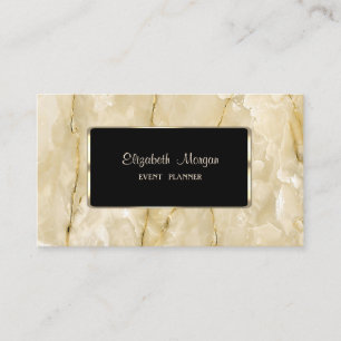 Tarjeta De Visita Lujoso Elegante Moderno, Estiloso, Marco Negro, Má