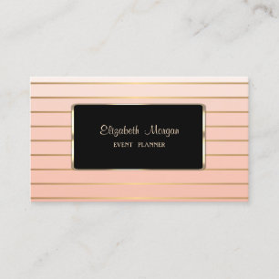 Tarjeta De Visita Lujoso Elegante Moderno,Estiloso,Rayado