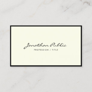 Tarjeta De Visita Lujoso guión de caligrafía minimalista elegante