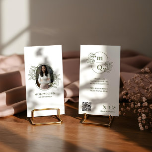 Tarjeta De Visita Lujoso Minimal Moderno Simple Profesional Foto