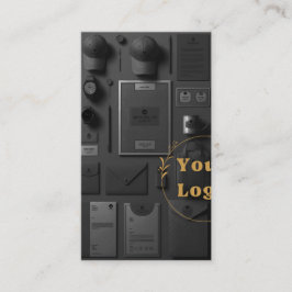 Tarjeta De Visita Lujoso negro y oro