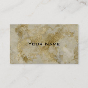 Tarjeta De Visita Lujoso Patrón de Mármol Dorado Vintage Chic Fondo