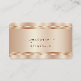 Tarjeta De Visita Lujoso Rosa Gold Shimmer Efecto Profesional