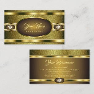 Tarjeta De Visita Lujosos Diamantes de imitación de Faux Patterns d