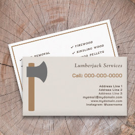 Tarjeta De Visita Lumberjack Services