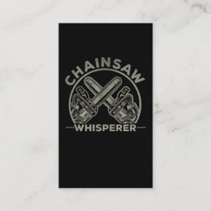 Tarjeta De Visita Lumberjack Woodworker Chainsaw Whisperer