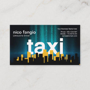 Tarjeta De Visita Luminoso conductor flotante de taxi aéreo TAXI Sk
