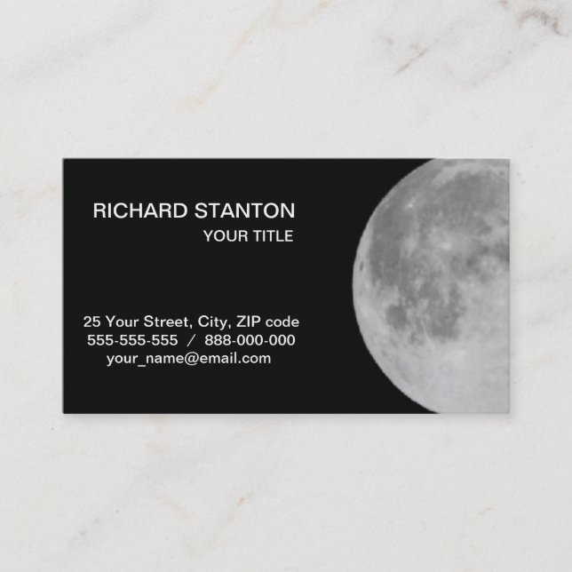 Tarjeta De Visita Luna (Anverso)