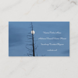 Tarjeta De Visita Luna alanceada por el árbol