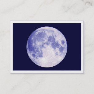 Tarjeta De Visita Luna azul, mini foto