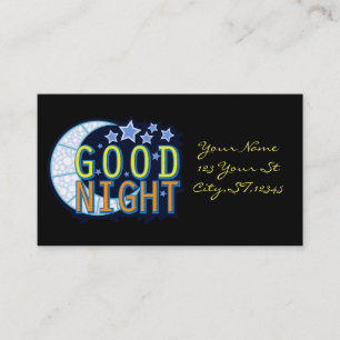Tarjeta De Visita Luna creciente Thunder_Cove de las buenas noches