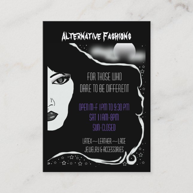 Tarjeta De Visita luna del deathhead (Anverso)