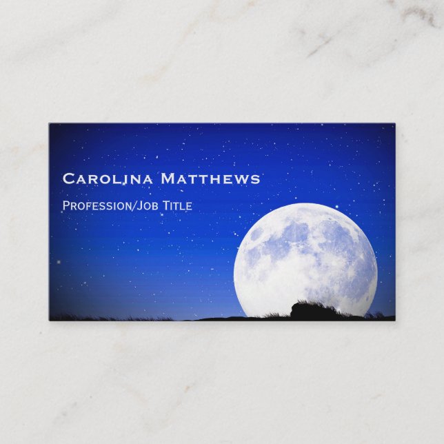 Tarjeta De Visita Luna llena (Anverso)