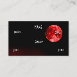 Tarjeta De Visita Luna roja