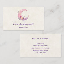 Luna rosa de media luna con flores de Bonito