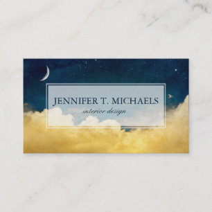 Tarjeta De Visita Luna y Cloudscape