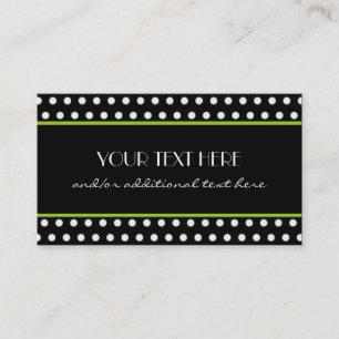 Tarjeta De Visita Lunar negro y blanco