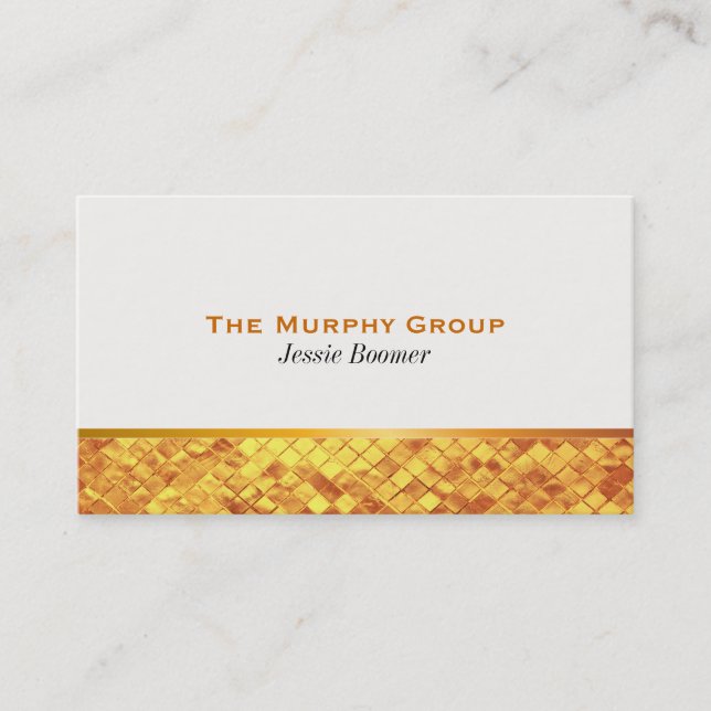 Tarjeta De Visita Luster de oro (Anverso)