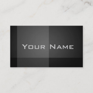 Tarjeta De Visita Lustre negro profesional moderno