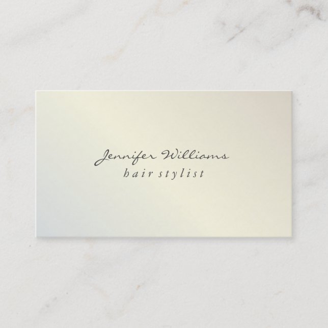 Tarjeta De Visita Lux metálico moderno (Anverso)