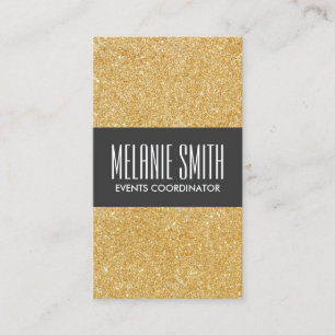 Tarjeta De Visita Luxe Gold Shimmer