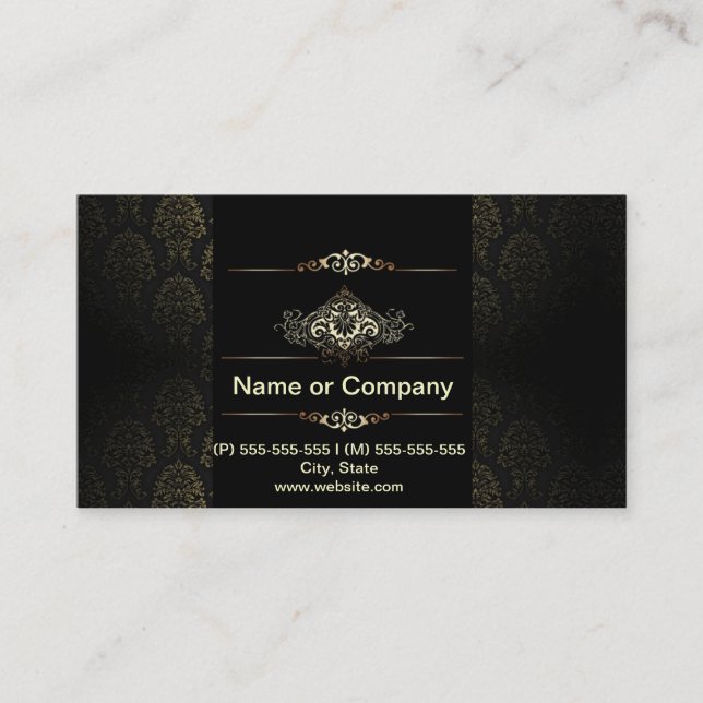 TARJETA DE VISITA LUXO PRETO (Anverso)