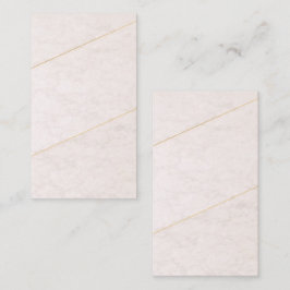 Tarjeta De Visita Luxury Blank Business Card – Ivory & Gold
