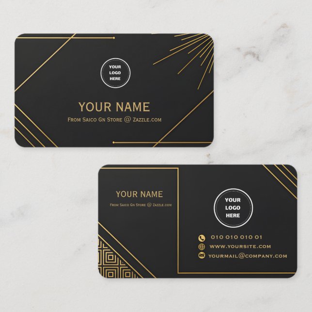 Tarjeta De Visita Luxury Editable Business Card Template  (Anverso / Reverso)