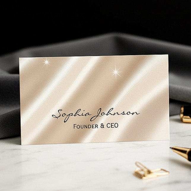 Tarjeta De Visita Luxury Glitter Business Card – Modern and Stylish  (Subido por el creador)