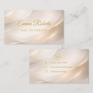 Tarjeta De Visita Luxury Gold Elegant Business Card | Modern Minimal