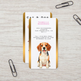 Tarjeta De Visita Luxury Grooming Dog Personalized Modern Collection