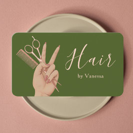 Tarjeta De Visita Luxury Hair Artist Hairstylist Hairdresser Modern