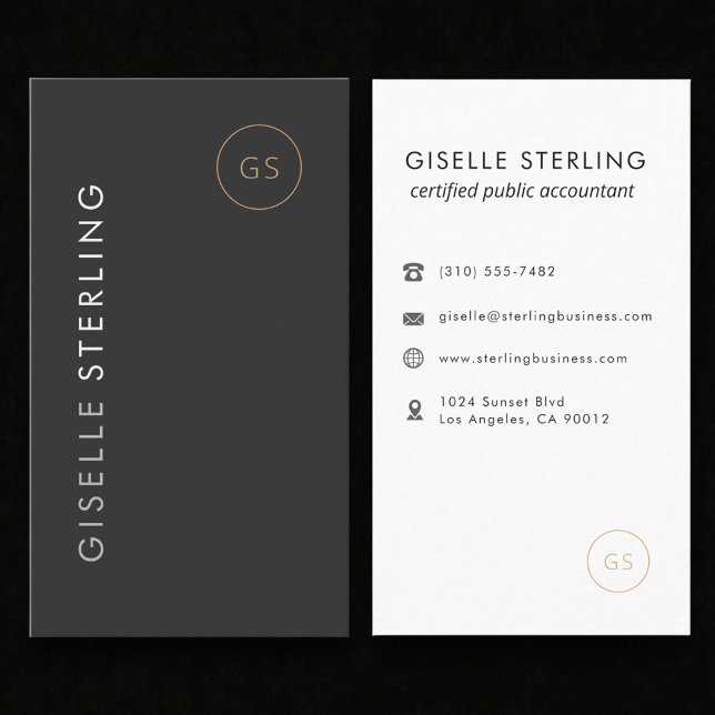 Tarjeta De Visita Luxury Income Tax Preparer CPA Accountant (Subido por el creador)