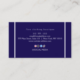 Tarjeta De Visita Luxury Minimalist Ivory Boutique Business Card