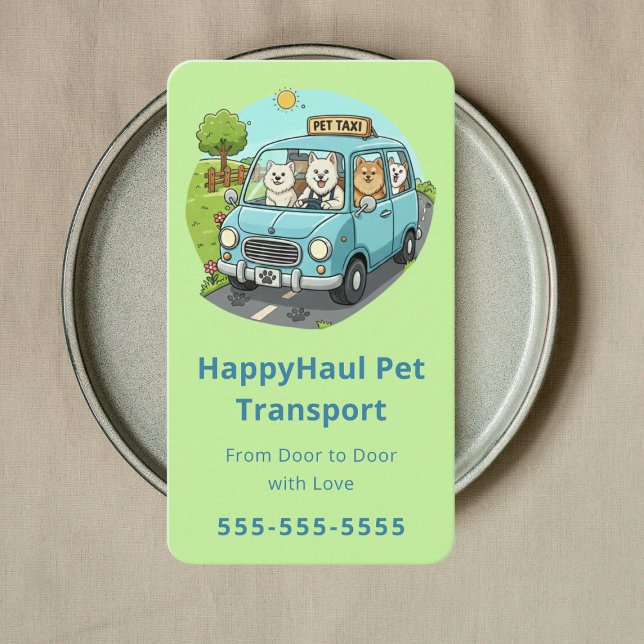 Tarjeta De Visita Luxury Pet Travel Concierge Pet Taxi Pet Chauffeur (Subido por el creador)