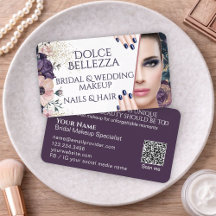 Luxury Pink Purple Floral Bridal Makeup Artist