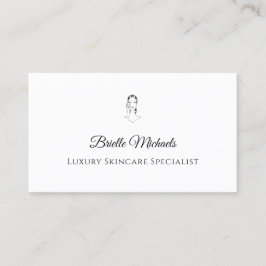 Tarjeta De Visita Luxury Skincare Specialist Minimal Elegant