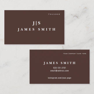Tarjeta De Visita Luxury Small Business Business Card | Editable