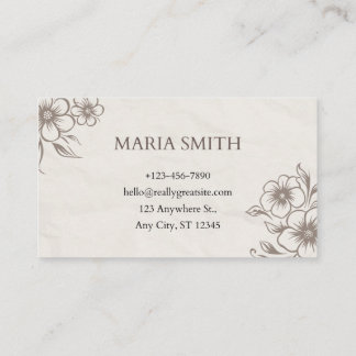 Tarjeta De Visita Luxury Wedding Agent