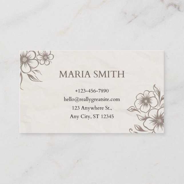 Tarjeta De Visita Luxury Wedding Agent (Reverso)