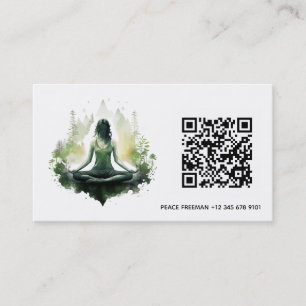 Tarjeta De Visita Luz arraigada   Meditación Sagrado Femenino 