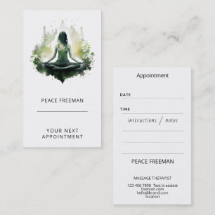 Tarjeta De Visita Luz arraigada   Meditación Sagrado Femenino 