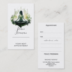 Tarjeta De Visita Luz arraigada Meditación Sagrado Femenino