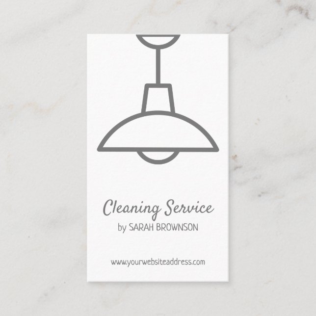 Tarjeta De Visita Luz de diseño interior (Anverso)