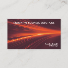 Tarjeta De Visita Luz de Fuego Abstracto Tecnología Negocios Computa