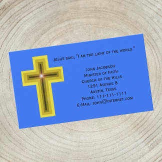 Tarjeta De Visita Luz de la Cruz Mundial Cristiana